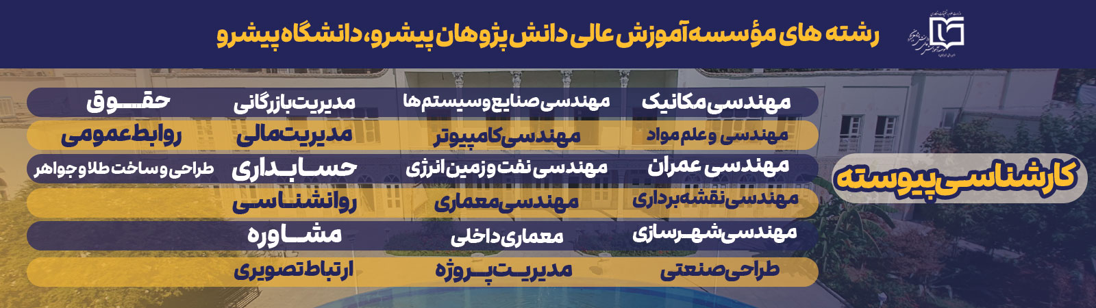 کلیه رشته های کارشناسی